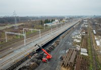 Prace na odcinku Czyżew – Białystok, listopad 2022