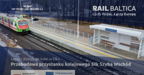 Kadr z filmu: RailBaltica: Przebudowa przystanku kolejowego Ełk Szyba Wschód
