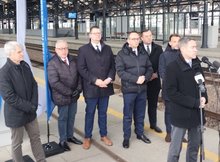 Stacja Białystok briefing prasowy fot Tomasz Łotowski PKP Polskie Linie Kolejowe SA (6)