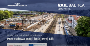 Kadr z filmu: Przebudowa stacji kolejowej Ełk