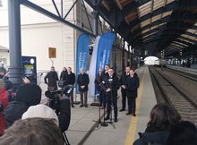 Stacja Białystok briefing prasowy fot Tomasz Łotowski PKP Polskie Linie Kolejowe SA (1)
