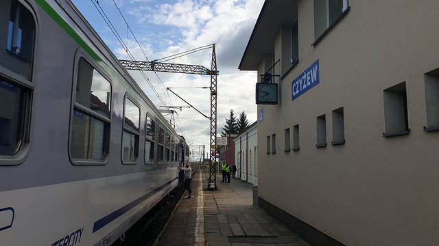 Pociąg na stacji Czyżew