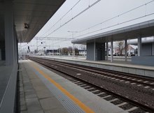 Nowe perony 1 i 2 na stacji Ełk fot Tomasz Łotowski PKP Polskie Linie Kolejowe SA