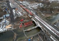 Most na rzece Ełk, 7.01.2023 r., Szymon Grochowski, źródło PKP Polskie Linie Kolejowe S.A. (3)