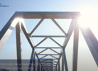 Kadr z filmu RailBaltica: Nowy most kolejowy w Uhowie