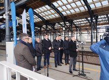 Stacja Białystok briefing prasowy fot Tomasz Łotowski PKP Polskie Linie Kolejowe SA (5)