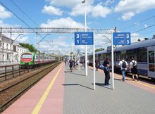 Peron stacji Białystok przed modernizacją fot Tomasz Łotowski PKP Polskie Linie Kolejowe SA