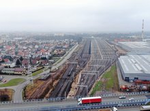 Widok na nowe tory na stacji Ełk Towarowy, fot. Paweł Chamera PKP Polskie Linie Kolejowe SA
