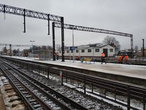 Prace modernizacyjne na stacji w Ełku, fot. Szymon Grochowski