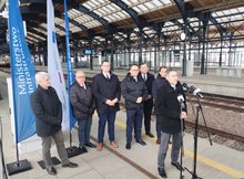 Stacja Białystok briefing prasowy fot Tomasz Łotowski PKP Polskie Linie Kolejowe SA (4)