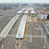 Stacja w Ełku - widok z drona na nowe perony fot Paweł Chamera PKP Polskie Linie Kolejowe SA